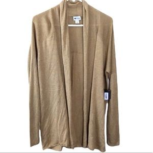 Stylus women’s open cardigan sweater cotton blend Size Large